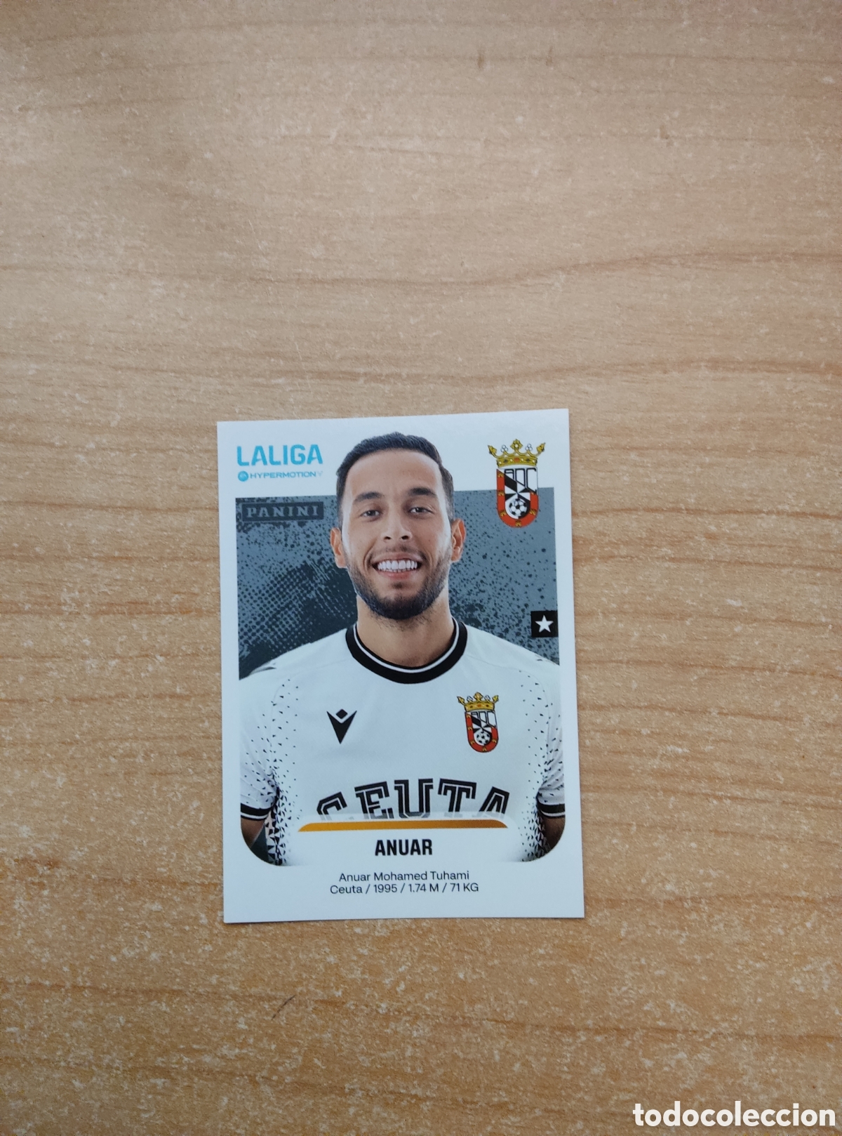 Cromos de f&uacute;tbol: 130 ANUAR CEUTA LIGA HYPERMOTION 2025 2026