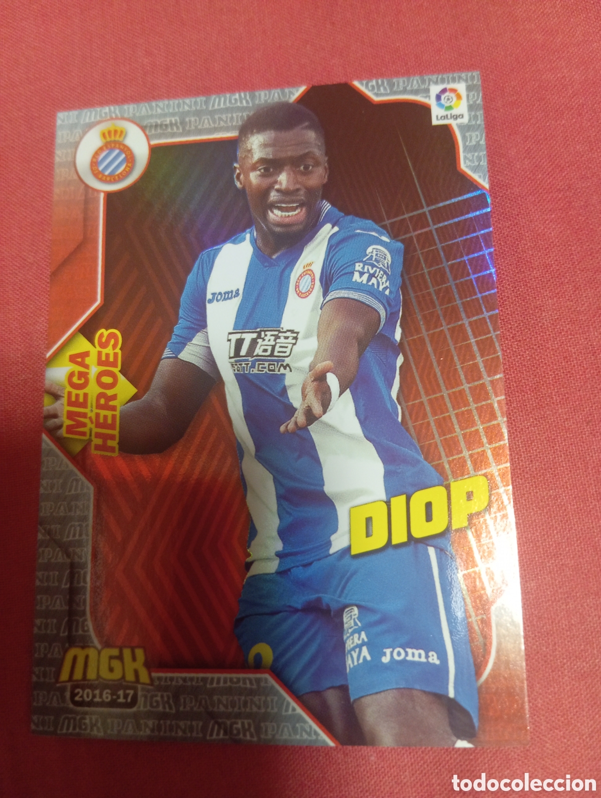 Cromos de f&uacute;tbol: Diop Espanyol MEGA HEROES n&deg;241 / PANINI MEGACRACKS 2016/2017