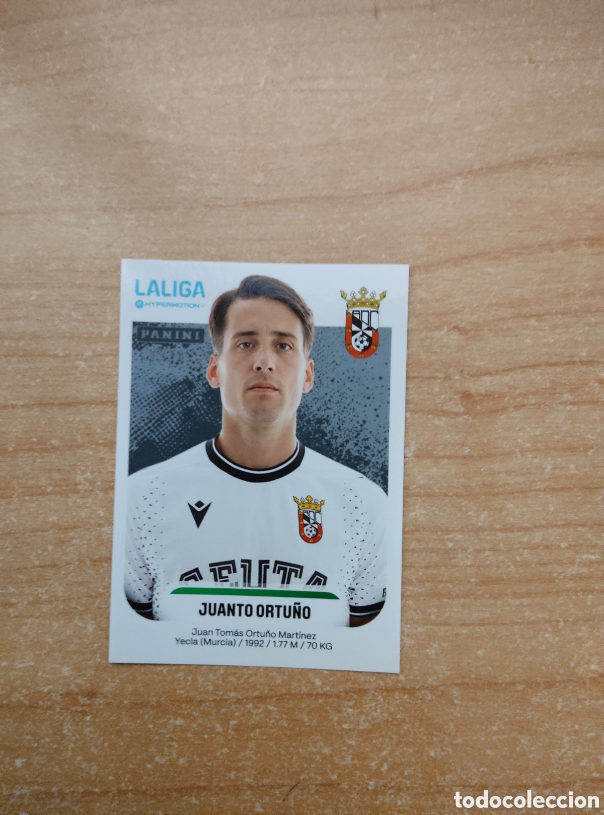 Cromos de f&uacute;tbol: 134B JUANJO ORTU&Ntilde;O CEUTA LIGA HYPERMOTION 2025 2026