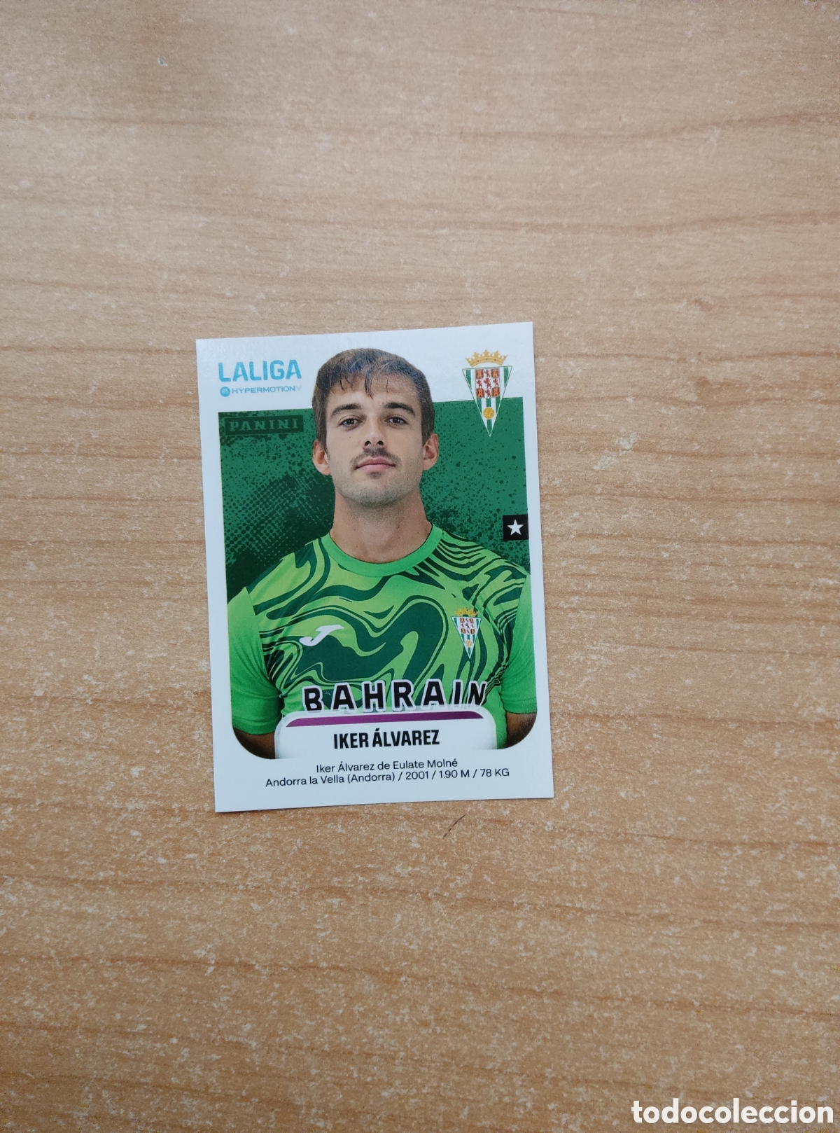 Cromos de f&uacute;tbol: 138 IKER ALVAREZ CORDOBA LIGA HYPERMOTION 2025 2026