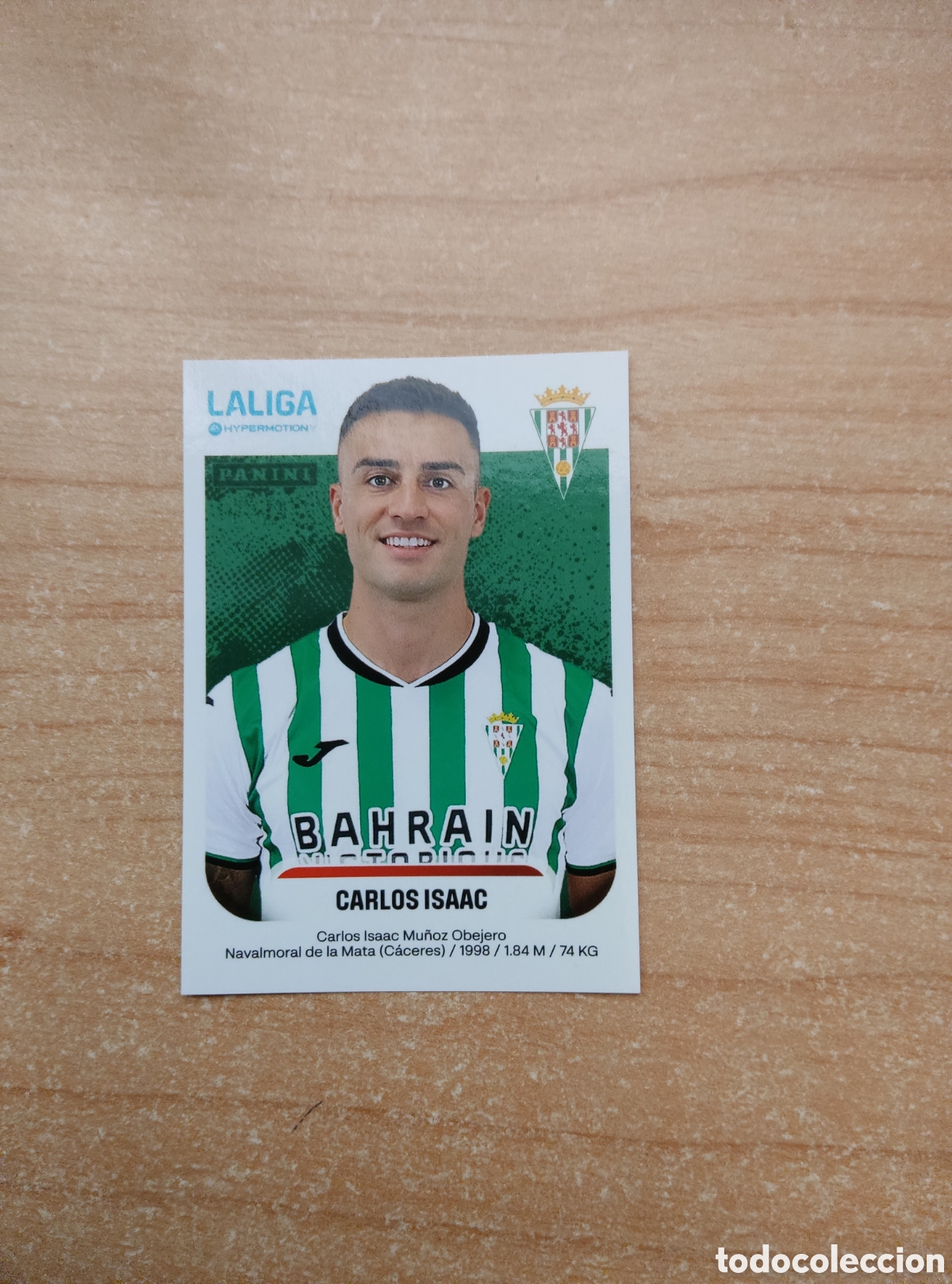 Cromos de f&uacute;tbol: 139 CARLOS ISAAC CORDOBA LIGA HYPERMOTION 2025 2026