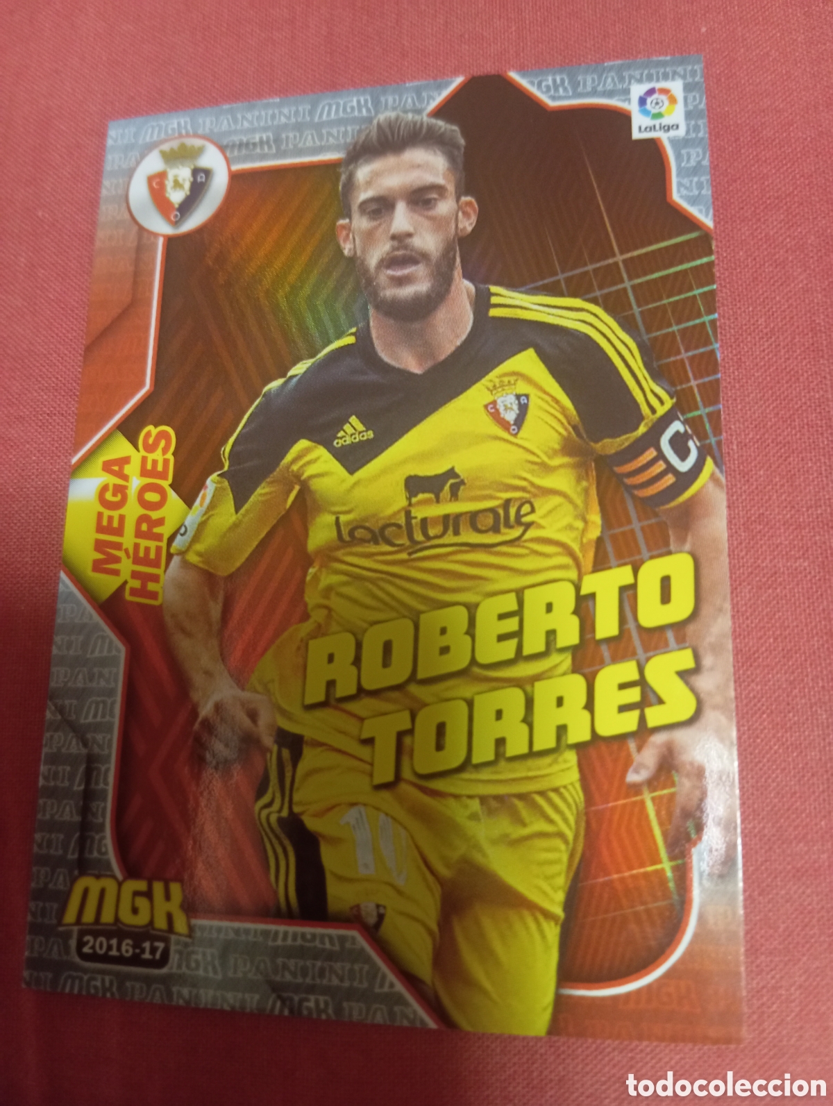 Cromos de f&uacute;tbol: Roberto Torres Osasuna MEGA HEROES n&deg;403 / PANINI MEGACRACKS 2016/2017