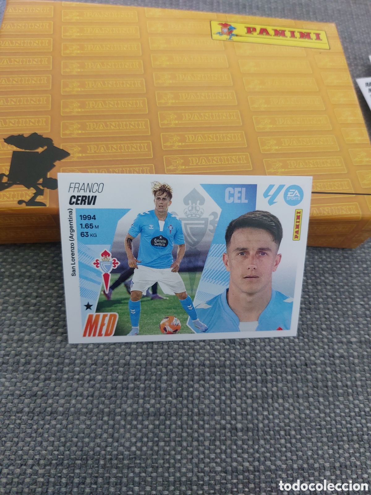 Cromos de f&uacute;tbol: 16 FRANCO CERVI CELTA DE VIGO PANINI LIGA ESTE 25 26 2025 2026