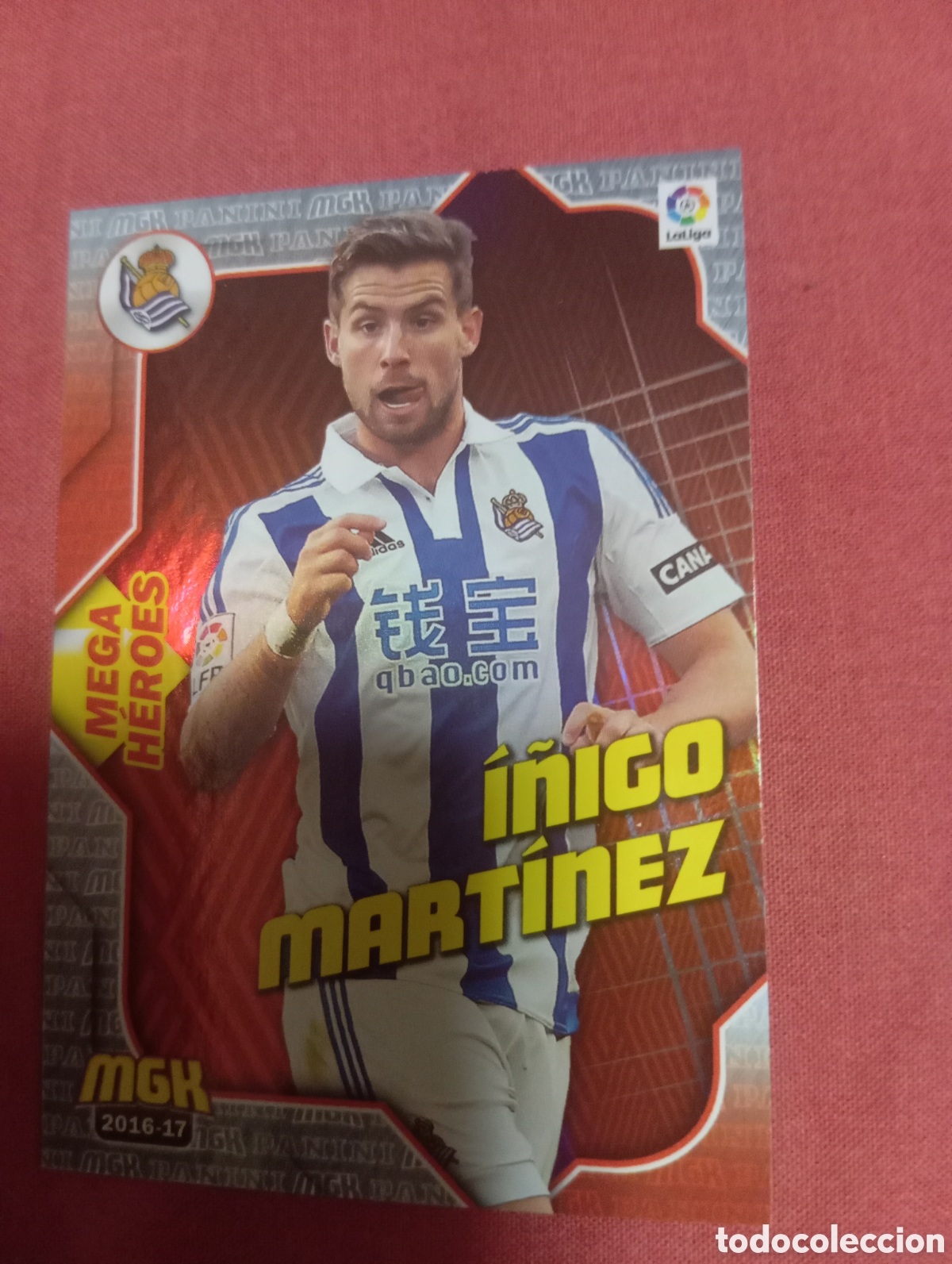 Cromos de f&uacute;tbol: &Iacute;&ntilde;igo Mart&iacute;nez Real Sociedad MEGA HEROES n&deg;430 / PANINI MEGACRACKS 2016/2017