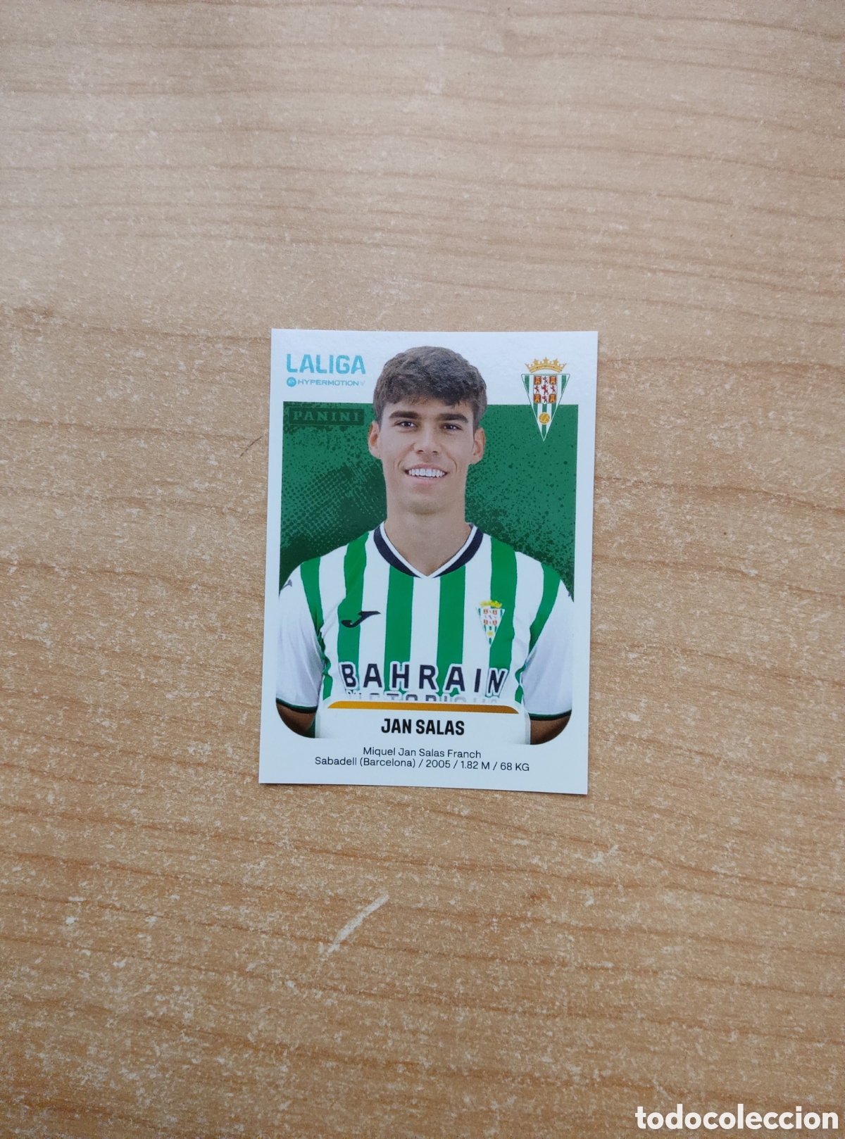 Cromos de f&uacute;tbol: 148B JAN SALAS CORDOBA LIGA HYPERMOTION 2025 2026
