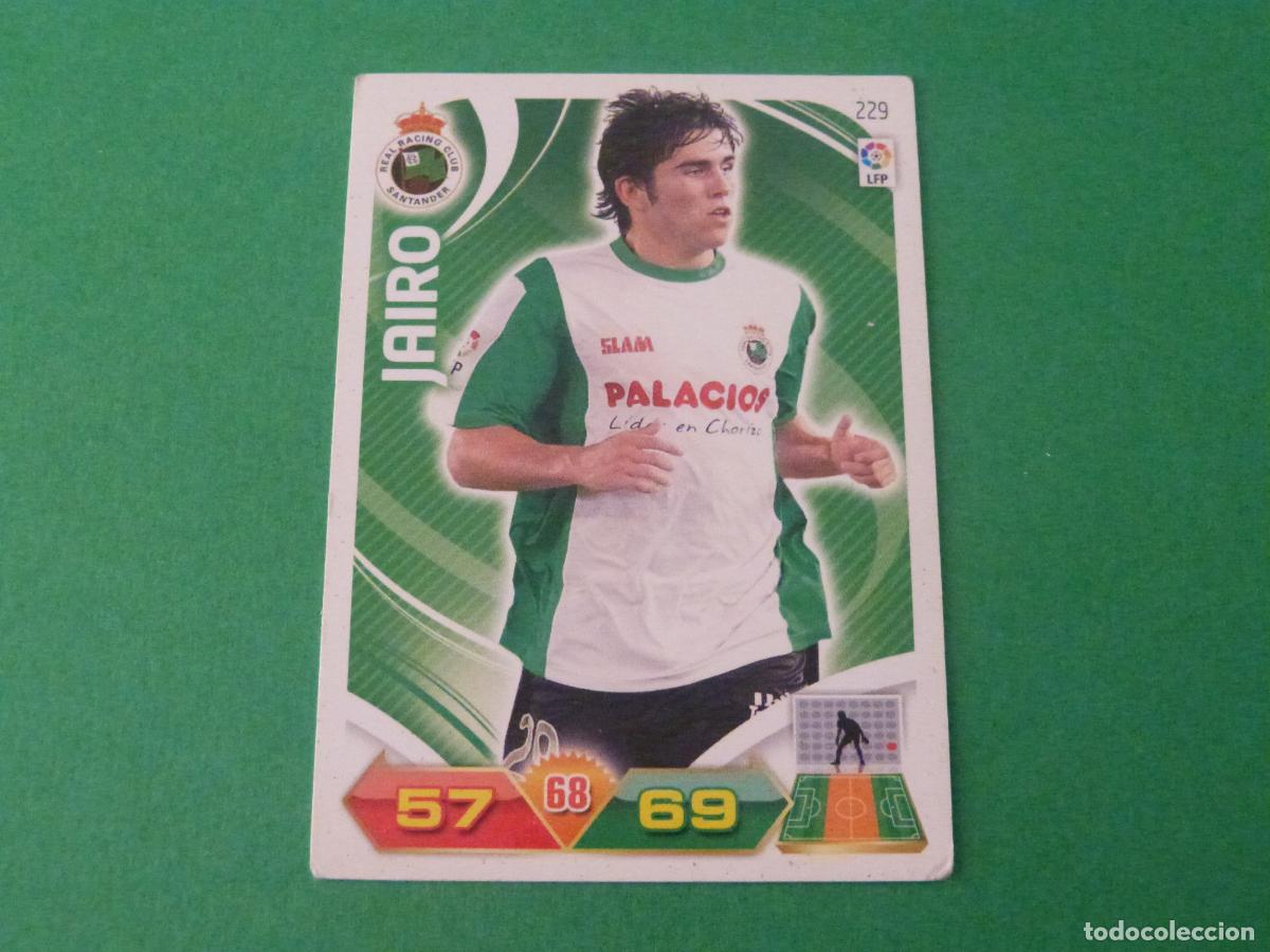 Cromos de f&uacute;tbol: TRADING CARD FUTBOL JAIRO RACING DE SANTANDER N&ordm; 229 LIGA ADRENALYN XL 2011-2012/11-12 PANINI