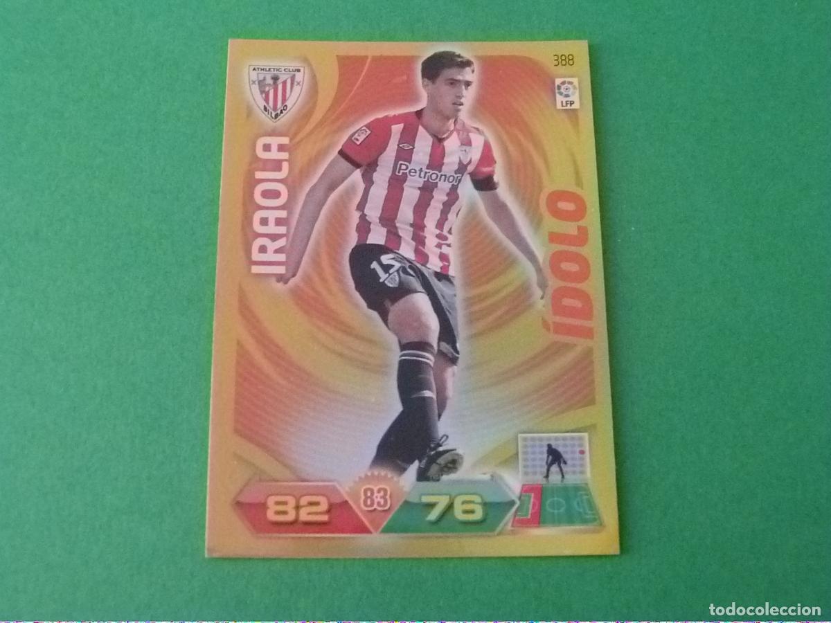 Cromos de f&uacute;tbol: TRADING CARD FUTBOL IRAOLA ATH.BILBAO N&ordm; 388 LIGA ADRENALYN XL 2011-2012/11-12 PANINI