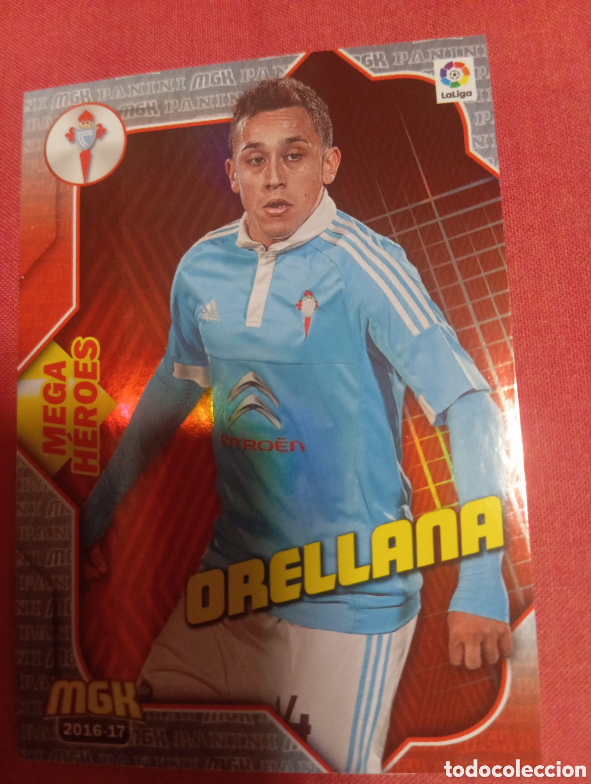 Cromos de f&uacute;tbol: Orellana Celta de Vigo MEGA HEROES n&deg;161 / PANINI MEGACRACKS 2016/2017