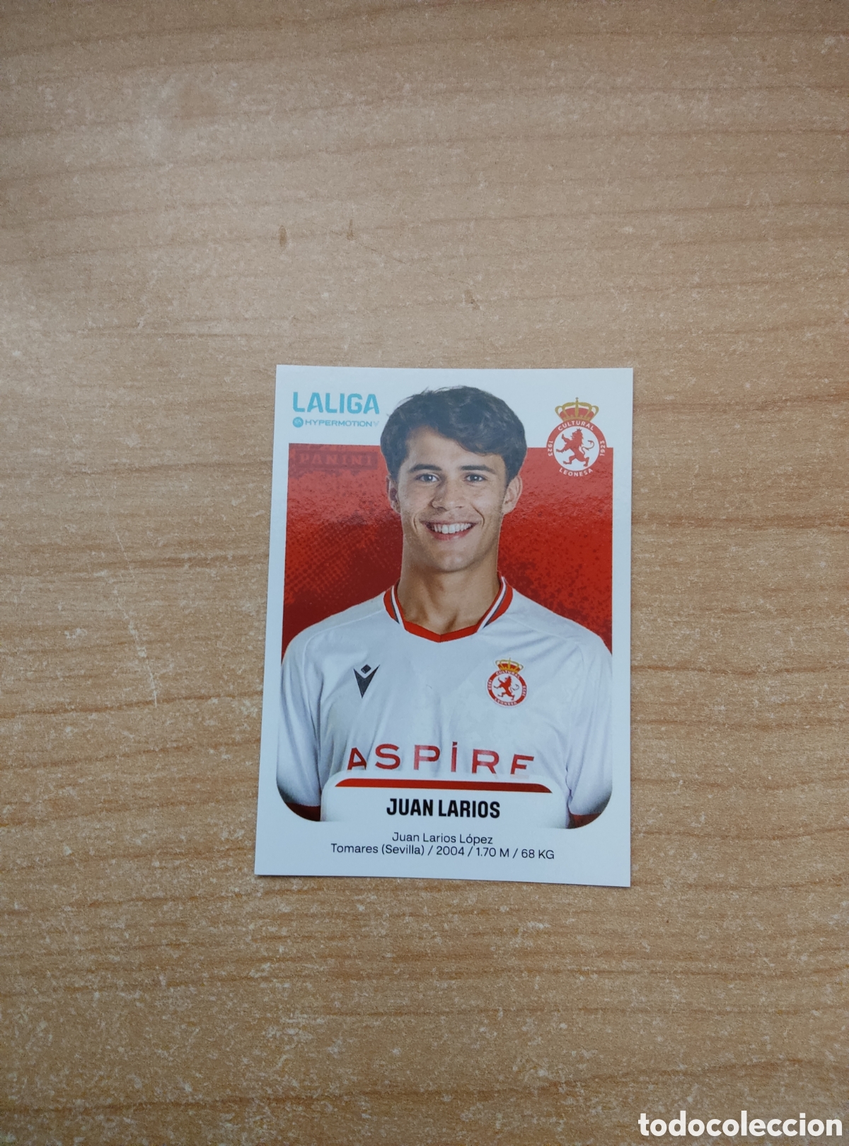 Cromos de f&uacute;tbol: 162 JUAN LARIOS CULTURAL LEONESA LIGA HYPERMOTION 2025 2026