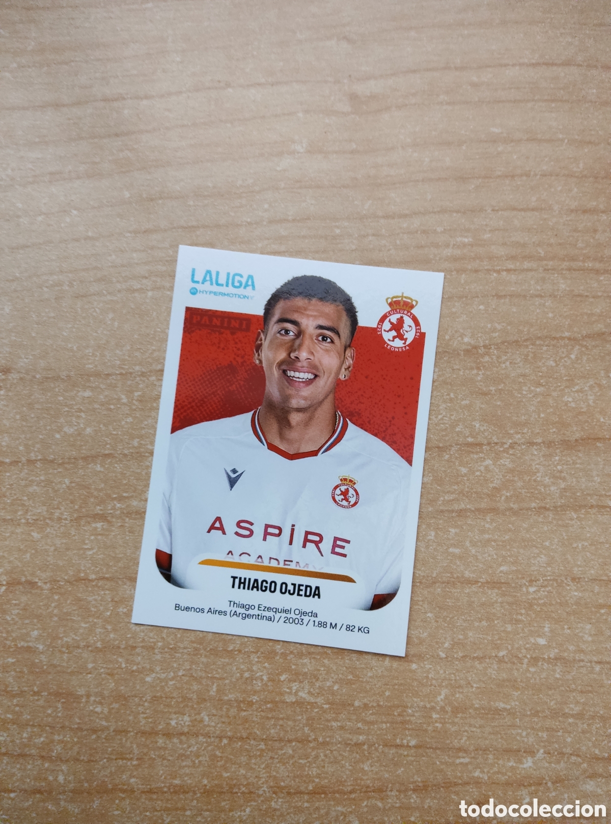 Cromos de f&uacute;tbol: 166 THIAGO OJEDA CULTURAL LEONESA LIGA HYPERMOTION 2025 2026