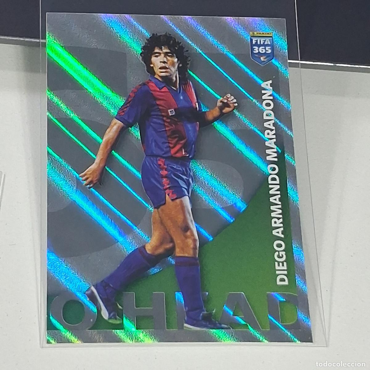 Cromos de f&uacute;tbol: B36 28 DIEGO ARMANDO MARADONNA HEAD THE GOLDEN WORLD OF FOOTBALL FUTBOL PANINI FIFA 365 2026 26 STI