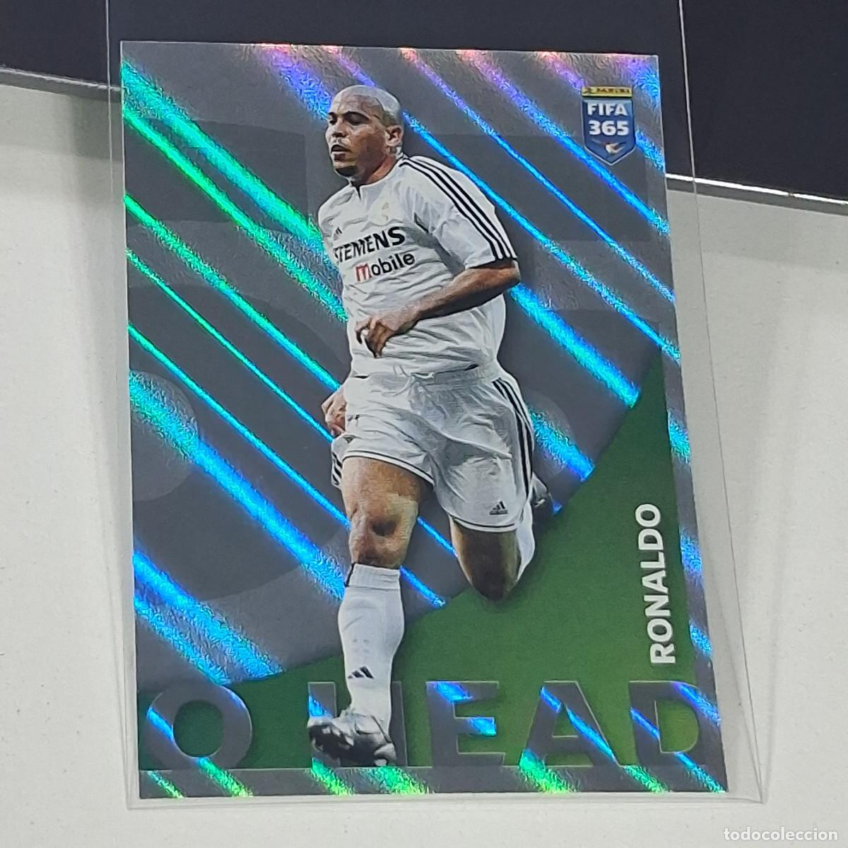 Cromos de f&uacute;tbol: B36 32 RONALDO MADRID HEAD THE GOLDEN WORLD OF FOOTBALL FUTBOL PANINI FIFA 365 2026 26 STICKE