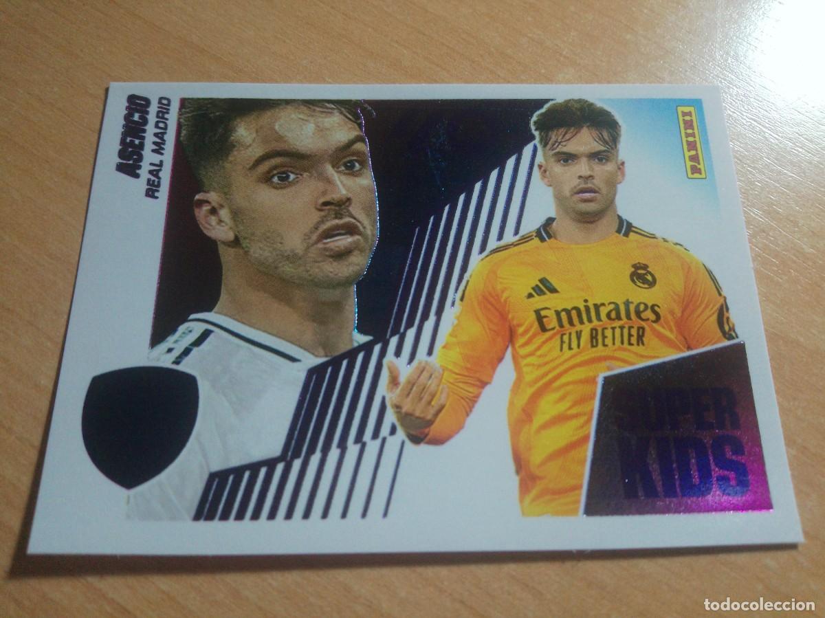 Cromos de f&uacute;tbol: ASENCIO SUPER KIDS 1 DEL REAL MADRID ADN LIGA 25 26 LIGA ESTE 2025 2026 SIN PEGAR