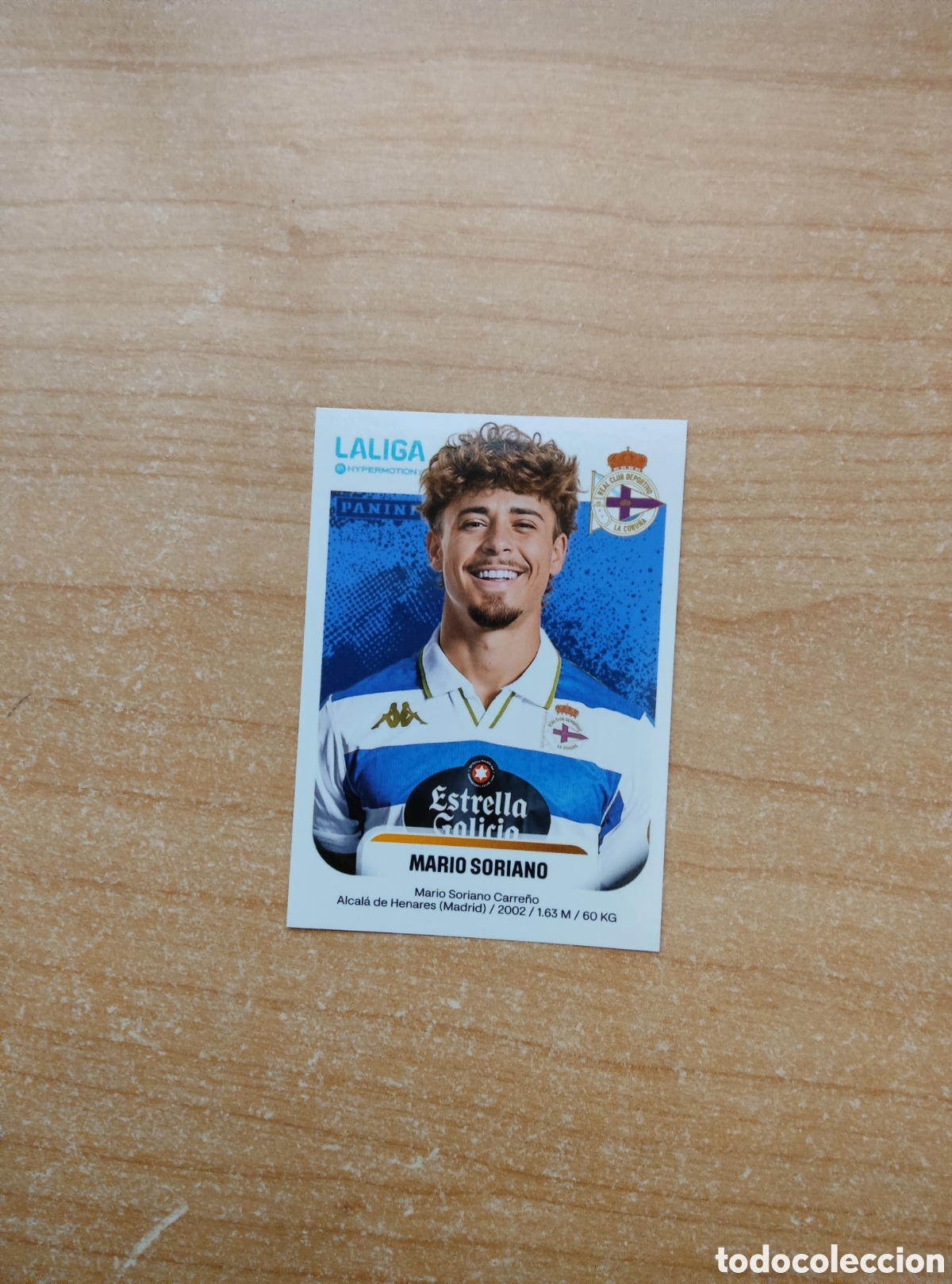 Cromos de f&uacute;tbol: 186 MARIO SORIANO DEPORTIVO CORU&Ntilde;A LIGA HYPERMOTION 2025 2026