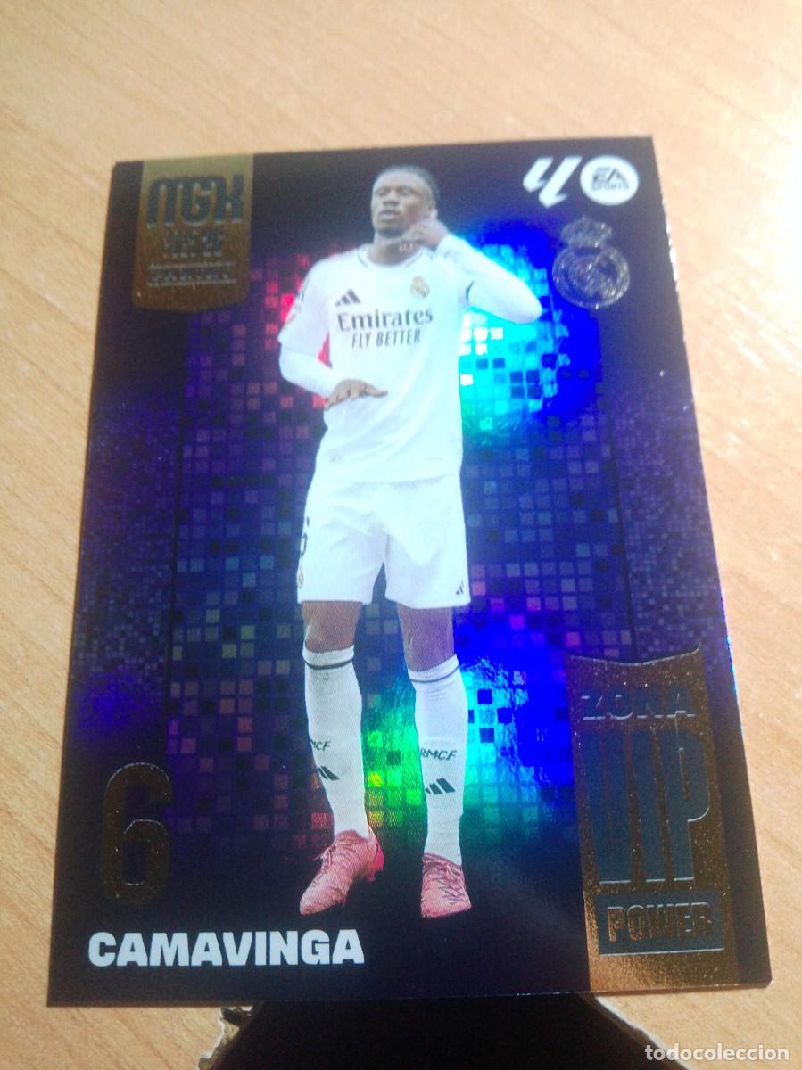 Cromos de f&uacute;tbol: P 391 CAMAVINGA ZONA VIP POWER DEL REAL MADRID 5 26 MGK 2025 2026 MEGACRACKS NUEVO