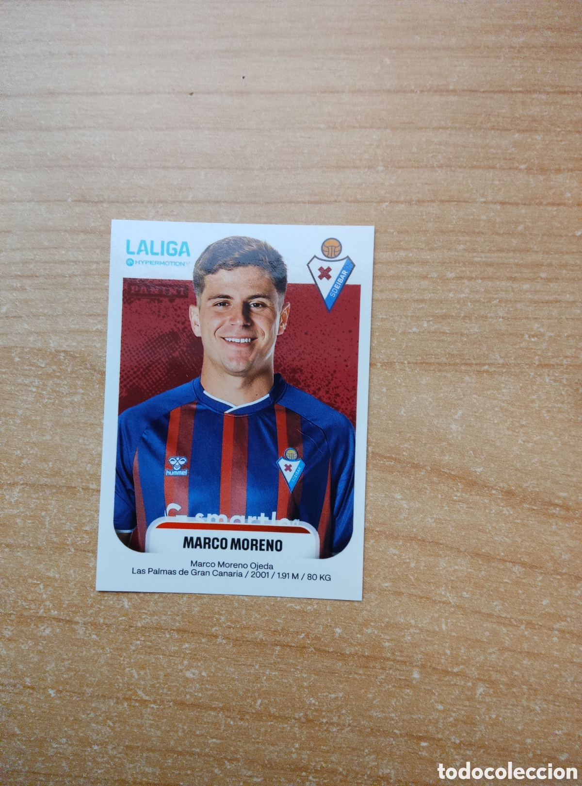 Cromos de f&uacute;tbol: 197 MARCO MORENO EIBAR LIGA HYPERMOTION 2025 2026