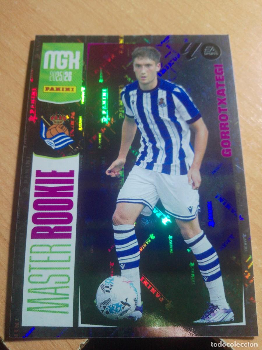 Cromos de f&uacute;tbol: 516 GORROTXATEGI NUEVO MASTER ROOKIE REAL SOCIEDAD 25 26 MGK 2025 2026 MEGACRACKS NUEVO