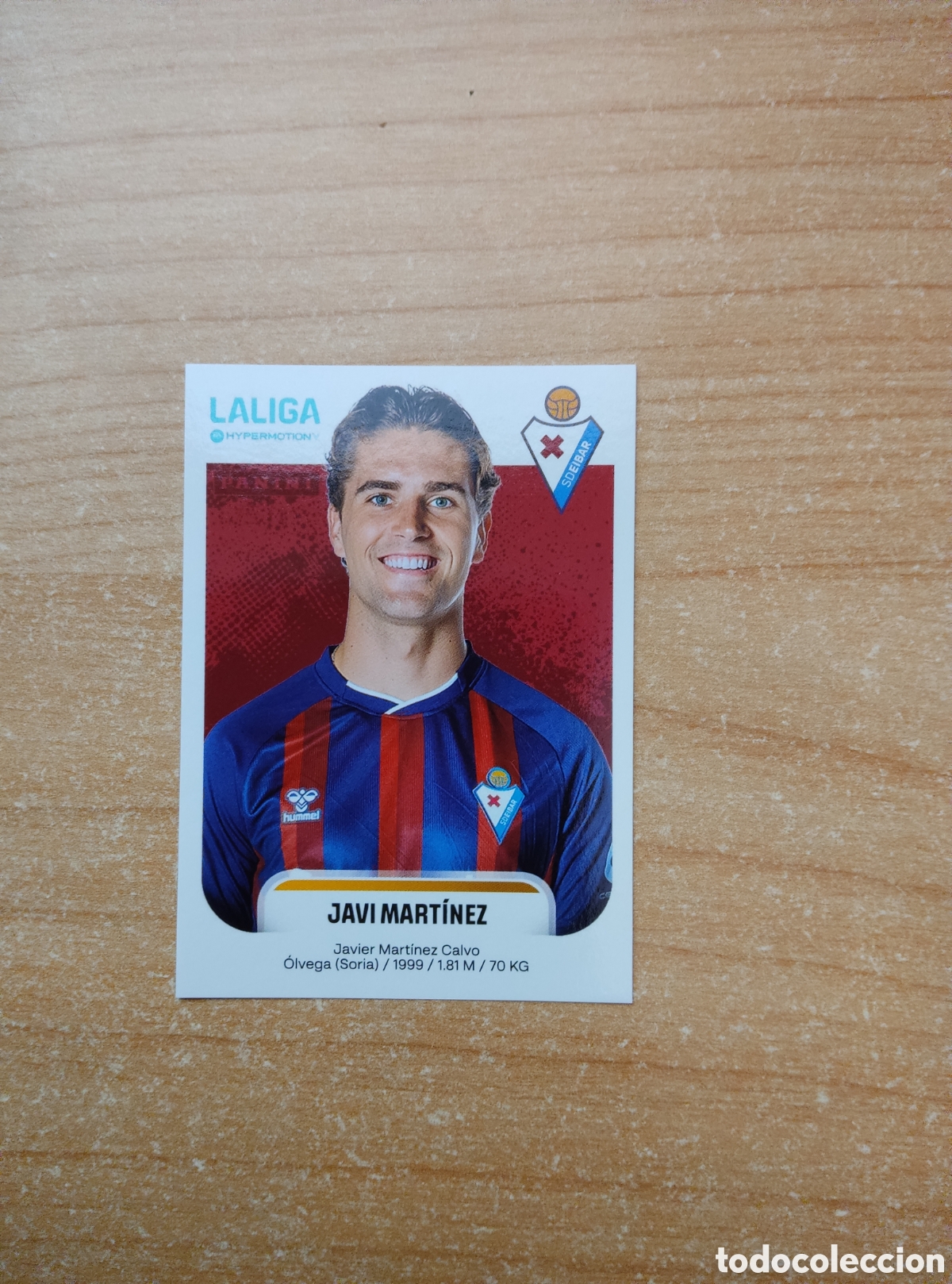Cromos de f&uacute;tbol: 203 JAVI MART&Iacute;NEZ EIBAR LIGA HYPERMOTION 2025 2026