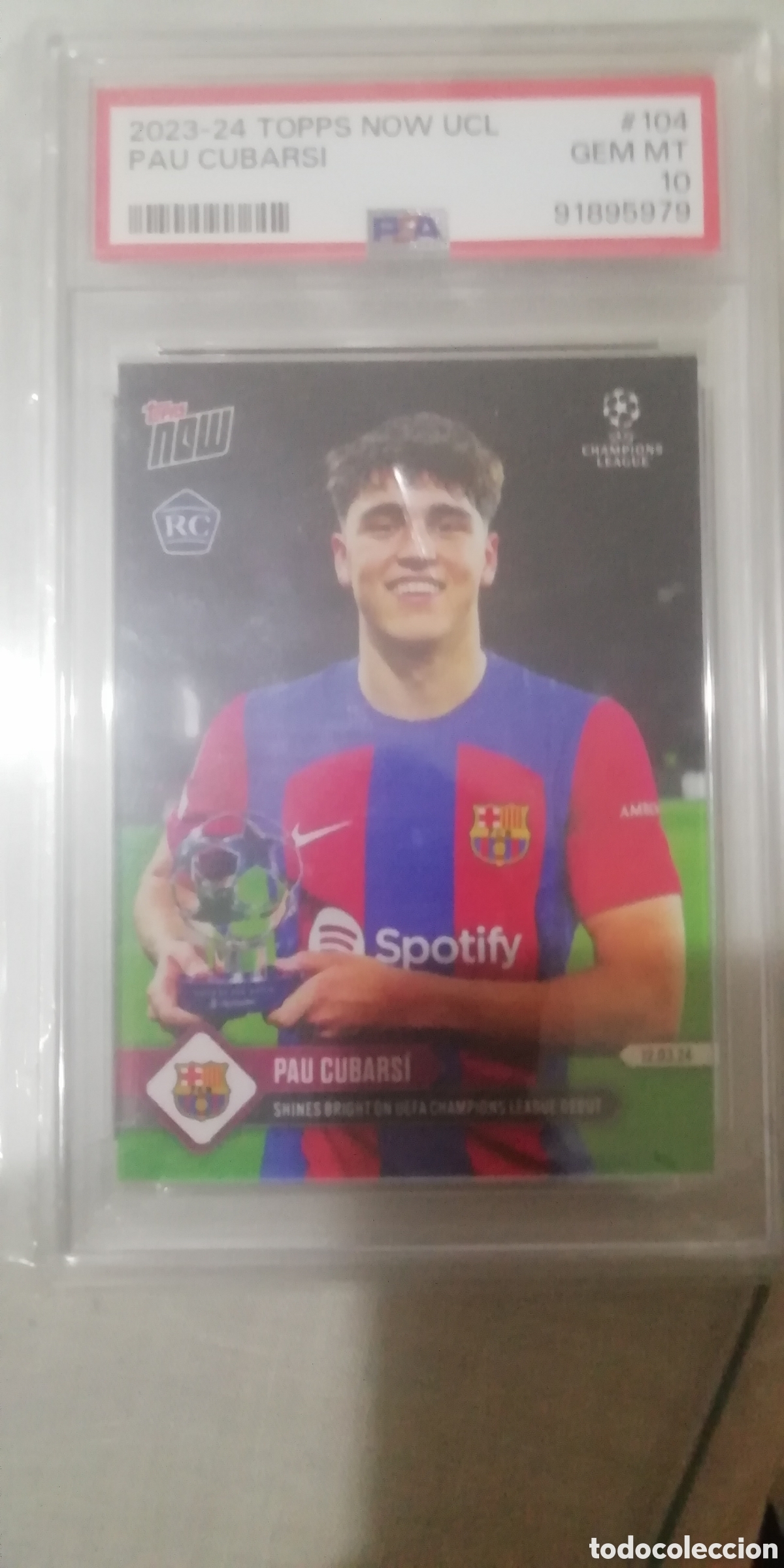 Cromos de f&uacute;tbol: Cromo cubarsi PSA 10... EL CRACK DEL MUNDIAL