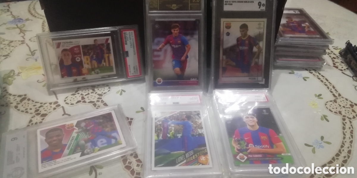 Cromos de f&uacute;tbol: Cromos FC Barcelona gradeados. LOTE cubarsi.