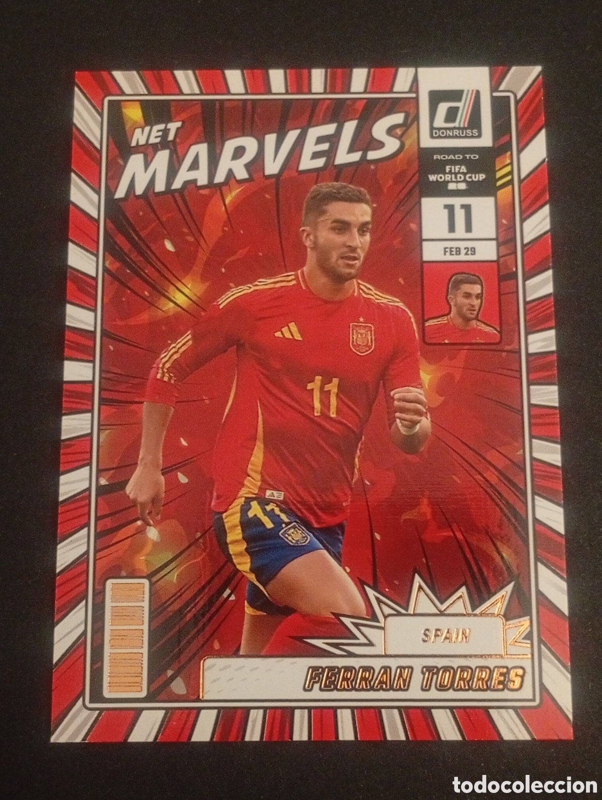 Cromos de f&uacute;tbol: 23 FERRAN TORRES ESPA&Ntilde;A SPAIN BARCELONA MARVELS 2026 FIFA WORLD CUP MUNDIAL DONRUSS ROAD CARDS TOPPS