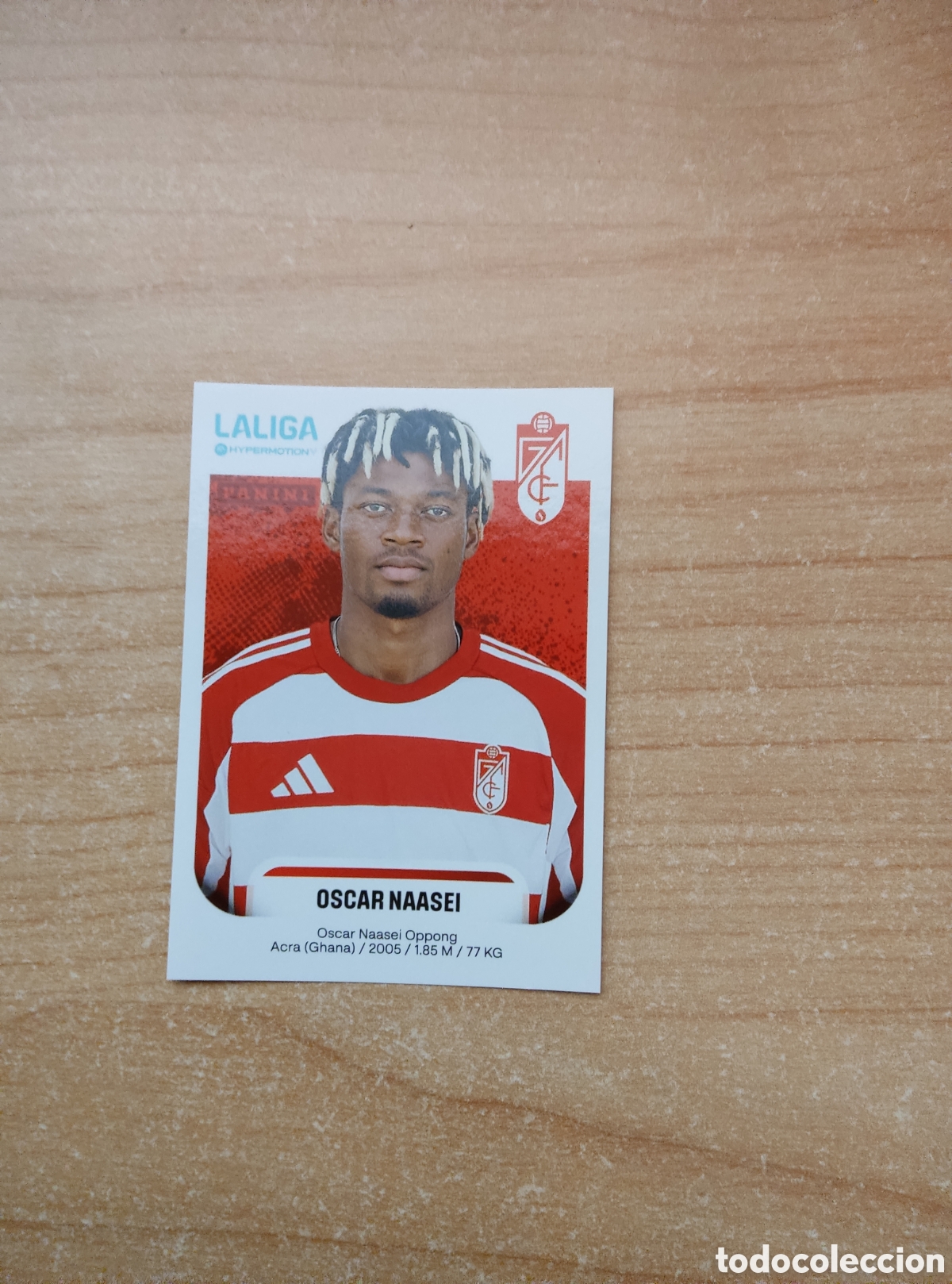 Cromos de f&uacute;tbol: 216B OSCAR NAASEI GRANADA LIGA HYPERMOTION 2025 2026