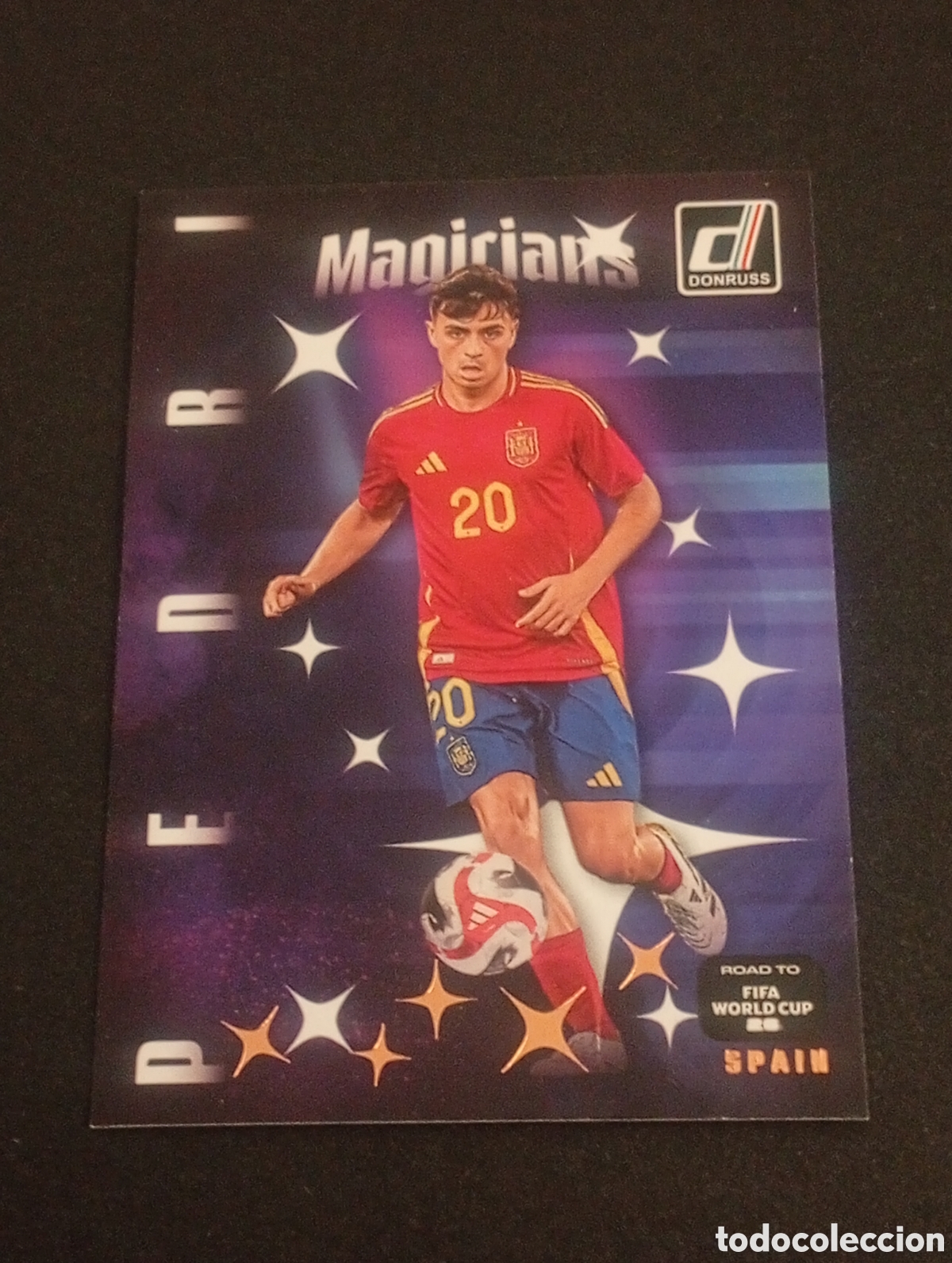 Cromos de f&uacute;tbol: 24 PEDRI ESPA&Ntilde;A SPAIN BARCELONA MAGICIANS 2026 FIFA WORLD CUP MUNDIAL DONRUSS ROAD CARDS TOPPS