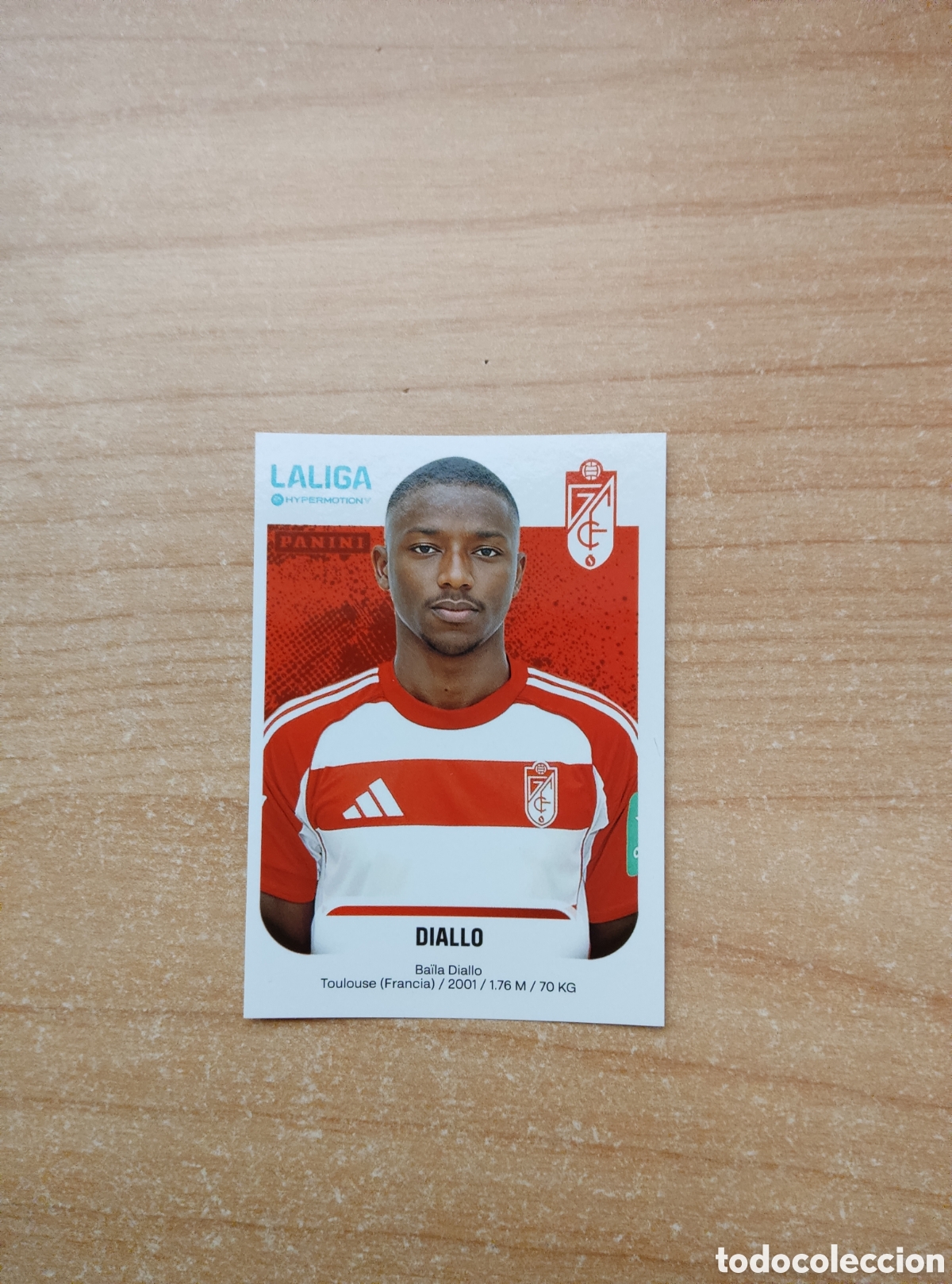 Cromos de f&uacute;tbol: 219 DIALLO GRANADA LIGA HYPERMOTION 2025 2026