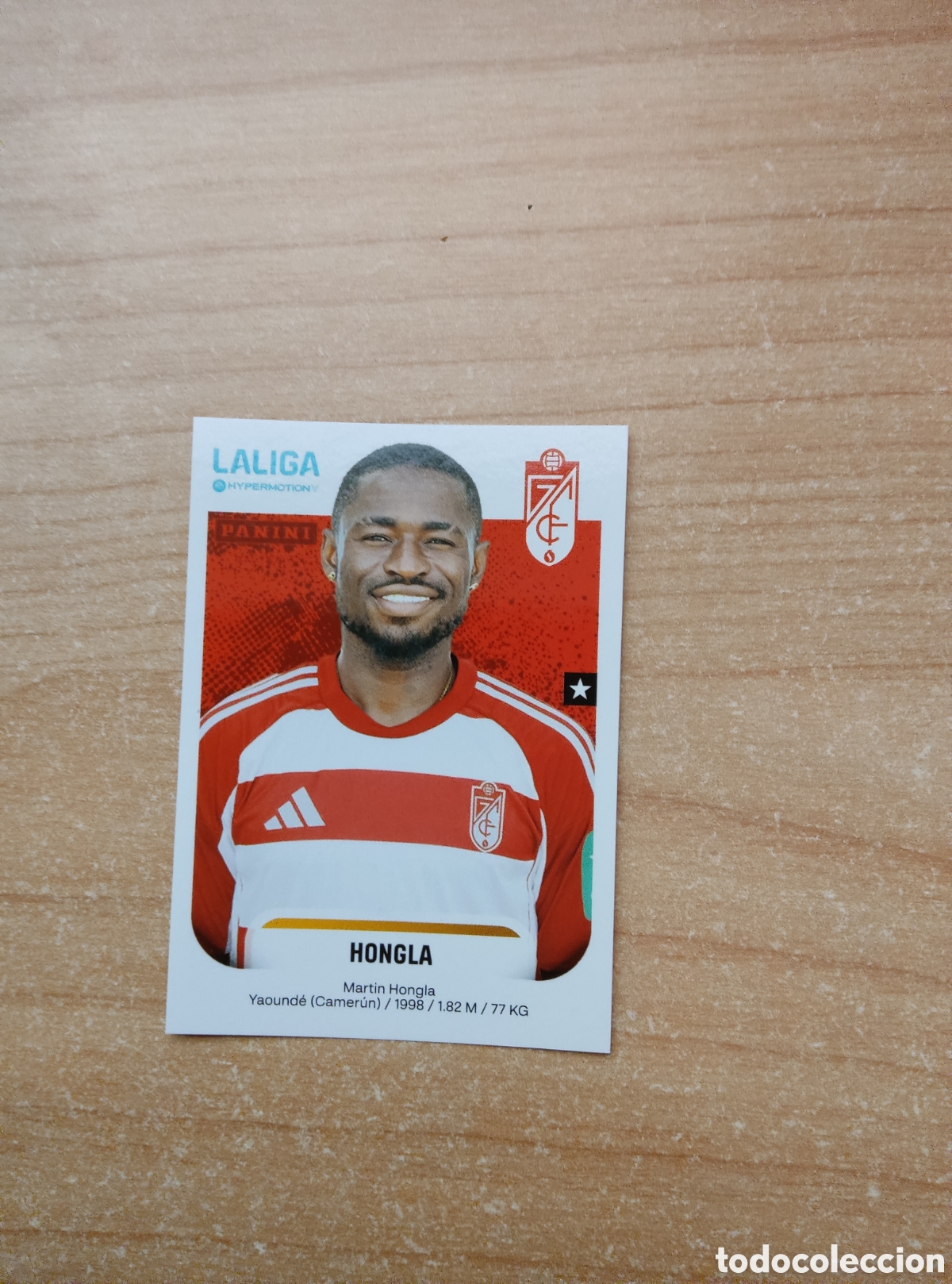 Cromos de f&uacute;tbol: 221 HONGLA GRANADA LIGA HYPERMOTION 2025 2026