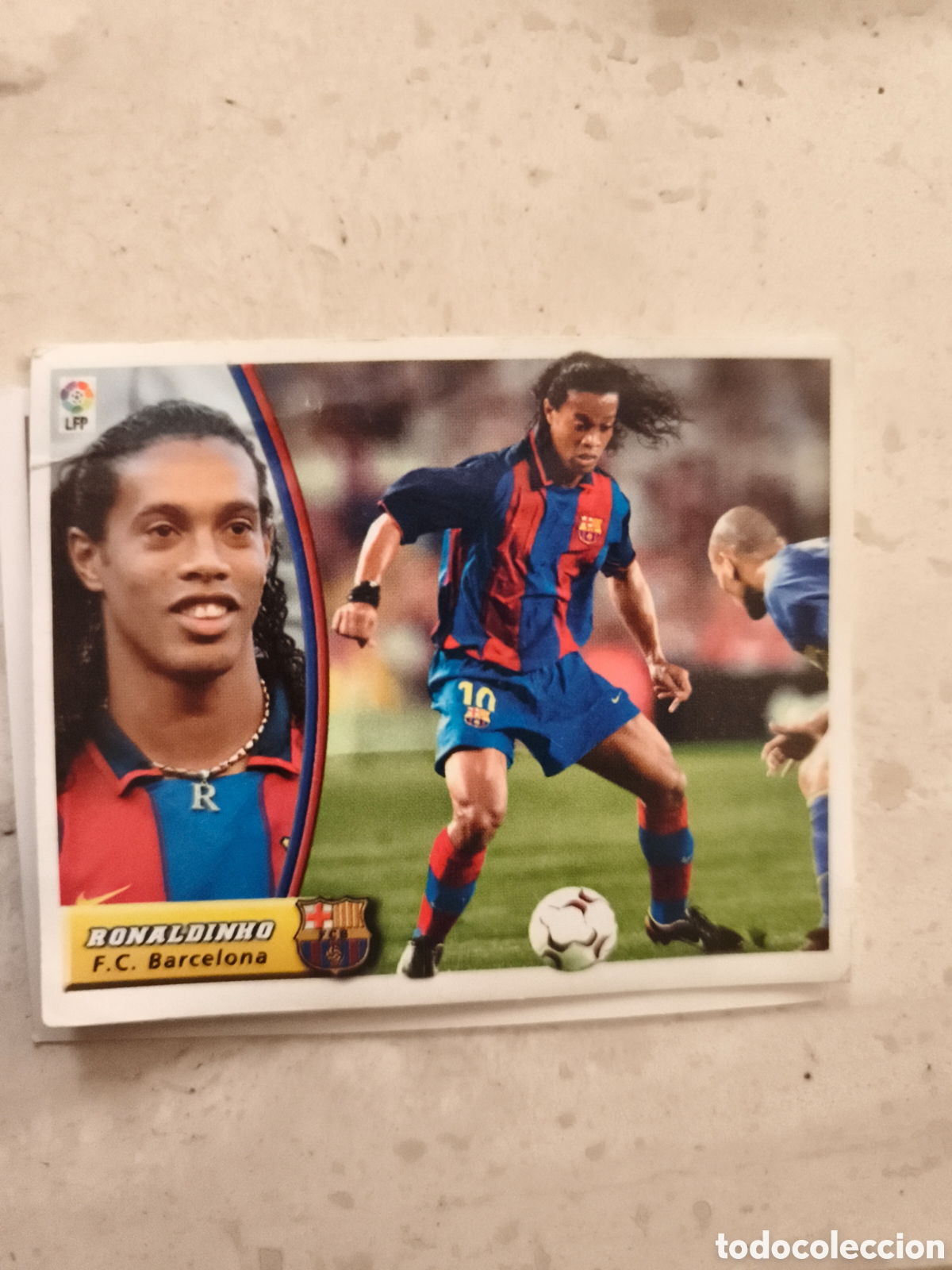 Cromos de f&uacute;tbol: Cromo futbol Panini Ronaldinho 2003-2004