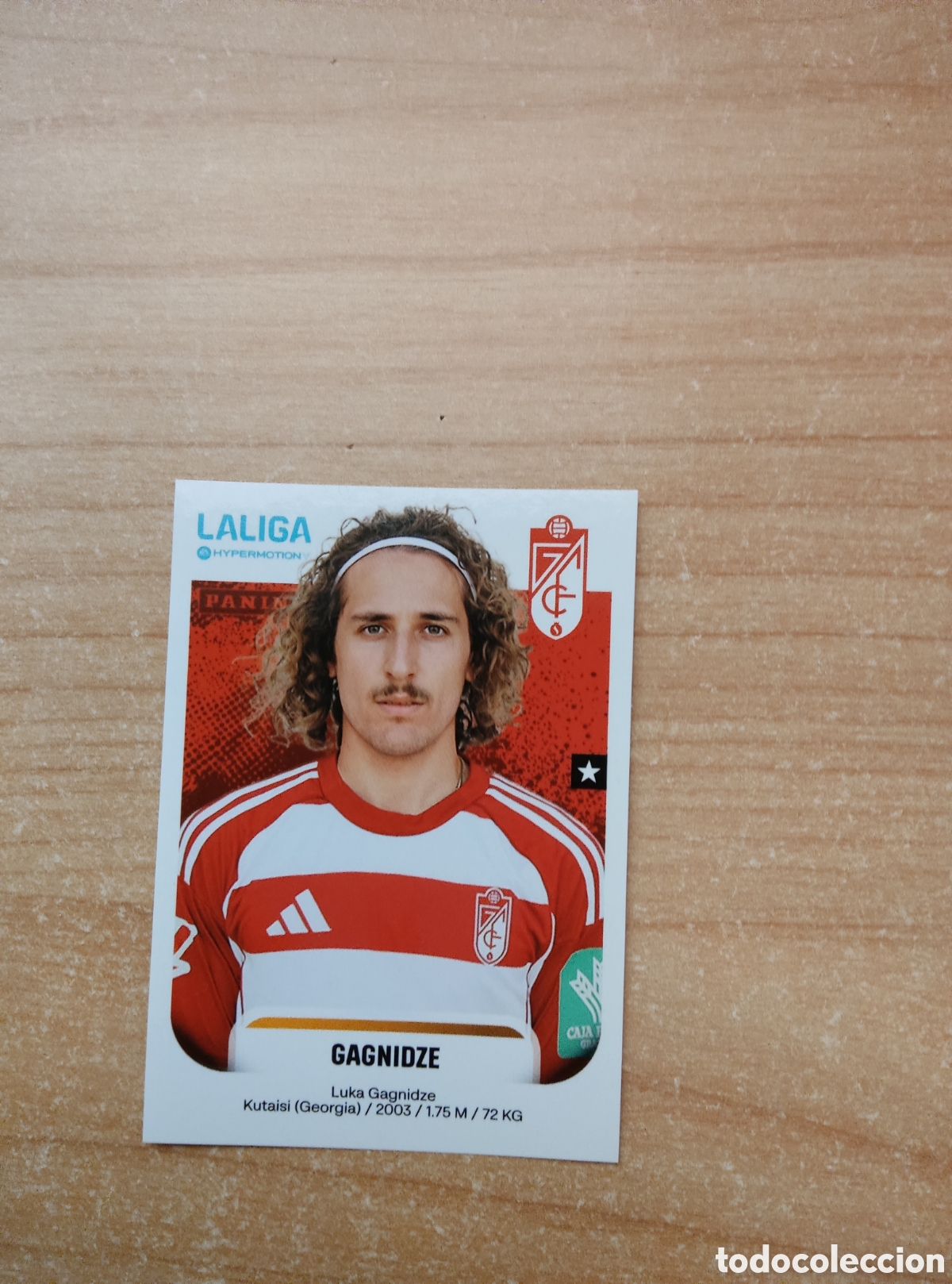 Cromos de f&uacute;tbol: 223B GAGNIDZE GRANADA LIGA HYPERMOTION 2025 2026
