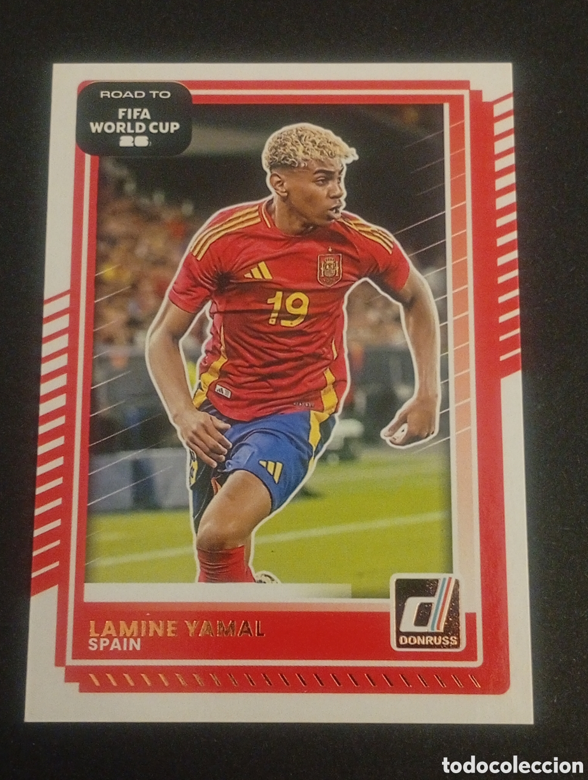Cromos de f&uacute;tbol: gold 10 YAMAL ESPA&Ntilde;A SPAIN BARCELONA 2026 FIFA WORLD CUP MUNDIAL DONRUSS ROAD CARDS TOPPS