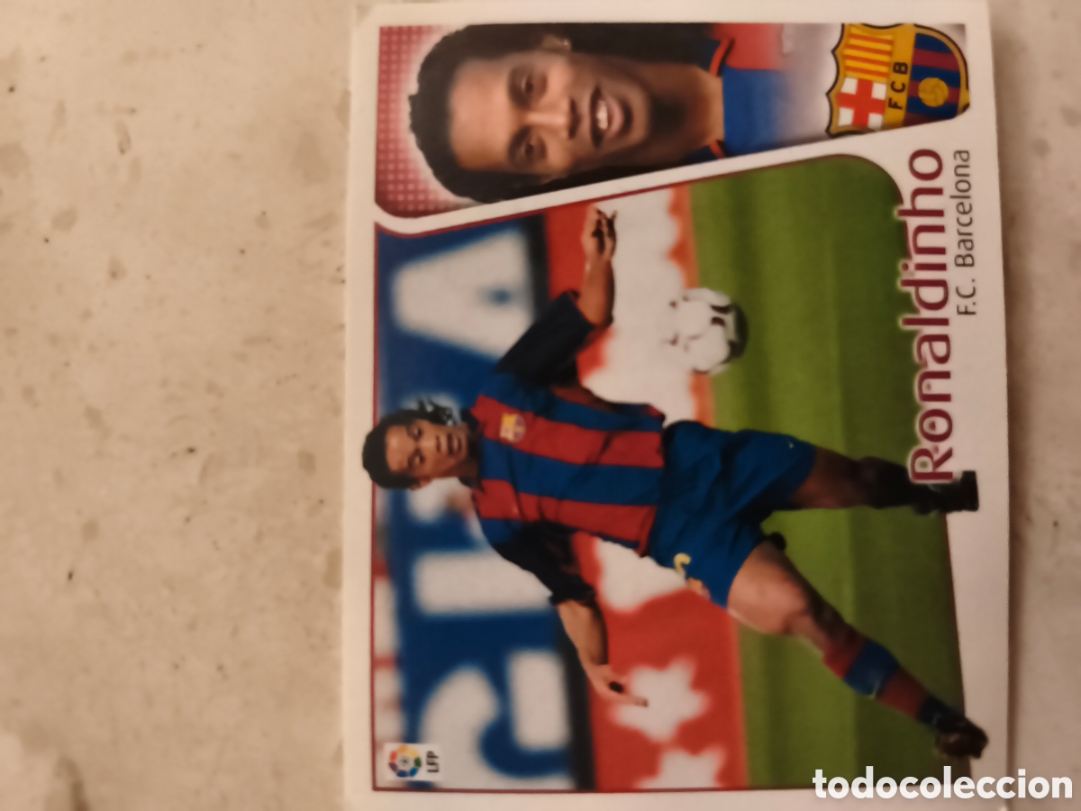 Cromos de f&uacute;tbol: Ronaldinho 2004-2005
