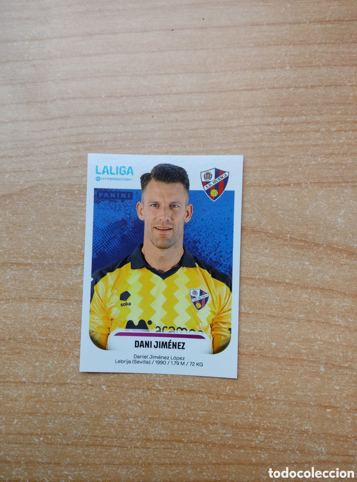 Cromos de f&uacute;tbol: 232 DANI JIMENEZ HUESCA LIGA HYPERMOTION 2025 2026