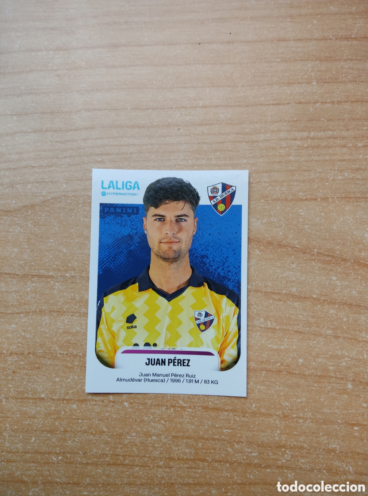 Cromos de f&uacute;tbol: 233 JUAN PEREZ HUESCA LIGA HYPERMOTION 2025 2026