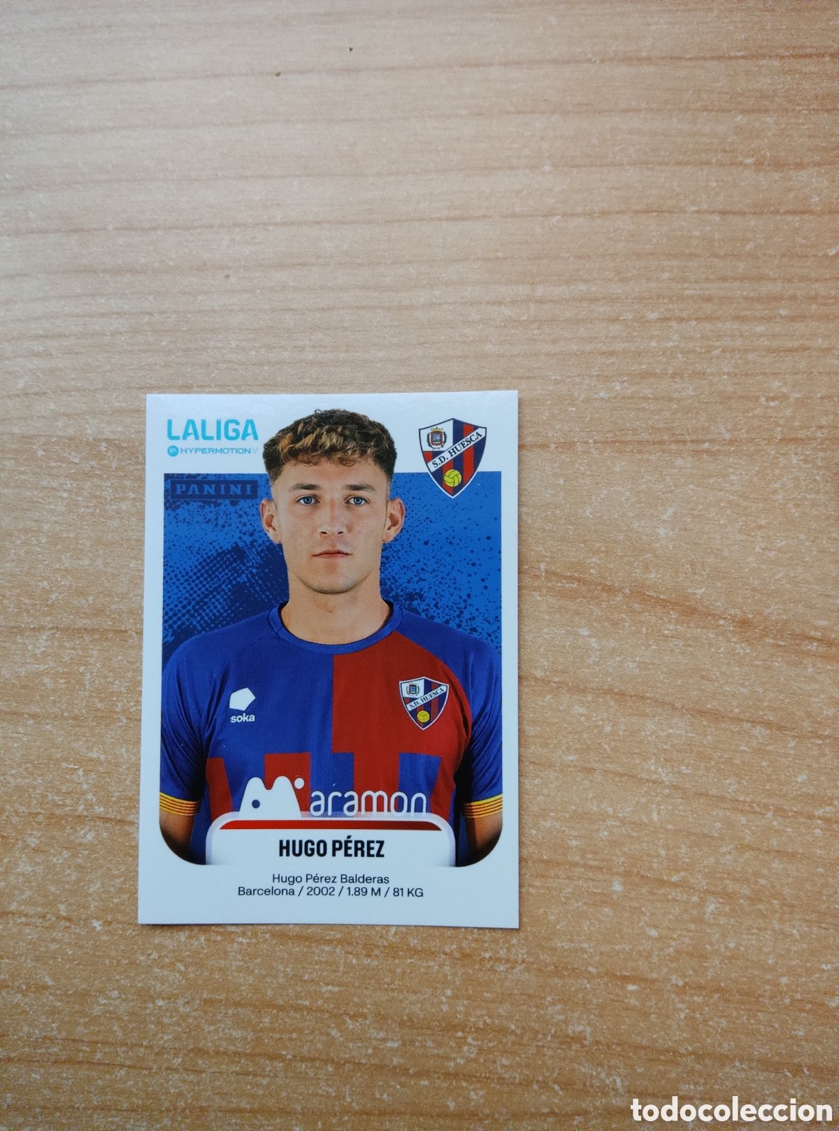 Cromos de f&uacute;tbol: 237B HUGO PEREZ HUESCA LIGA HYPERMOTION 2025 2026