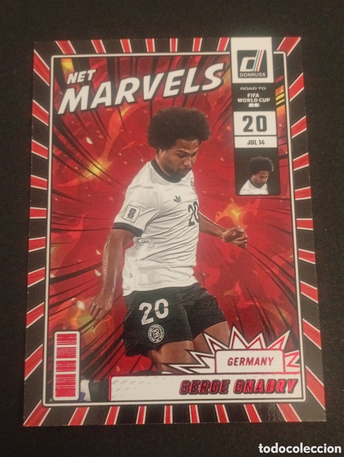 Cromos de f&uacute;tbol: red 22 SERGE GNABRY GERMANY MARVELS 2026 FIFA WORLD CUP MUNDIAL DONRUSS ROAD CARDS TOPPS