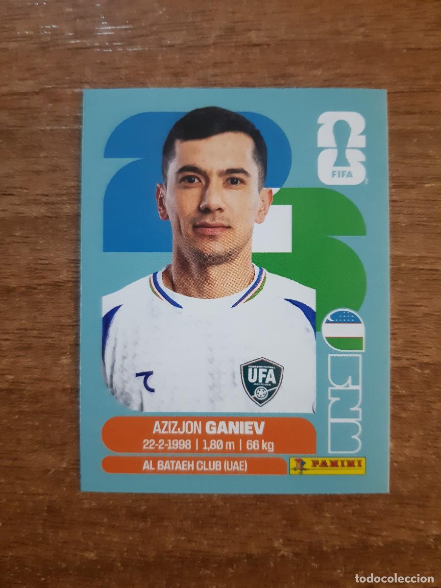 Cromos de f&uacute;tbol: AZIZJON GANIEV UZBEKISTAN UPDATE SET ACTUALIZACI&Oacute;N MUNDIAL 2026 PANINI STICKERS. NUEVO