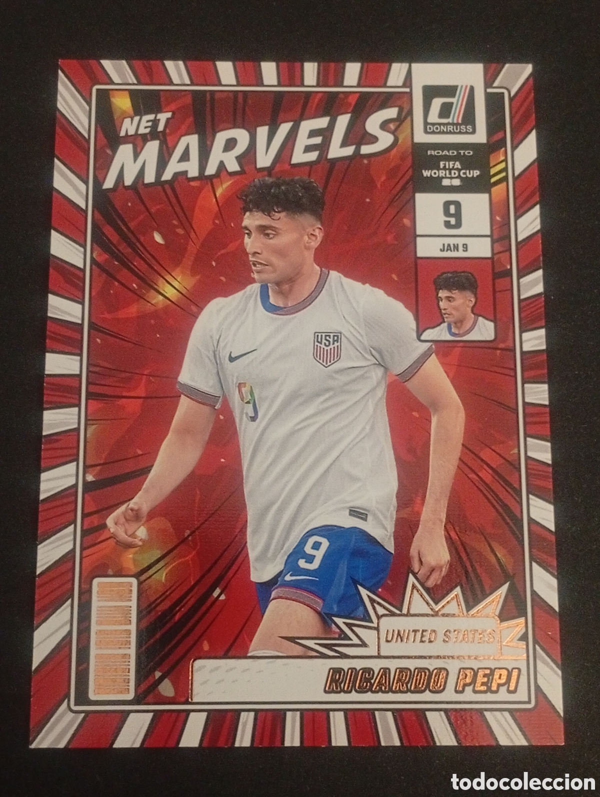 Cromos de f&uacute;tbol: 11 PEPI USA EEUU UNITED STATES MARVELS 2026 FIFA WORLD CUP MUNDIAL DONRUSS ROAD CARDS TOPPS