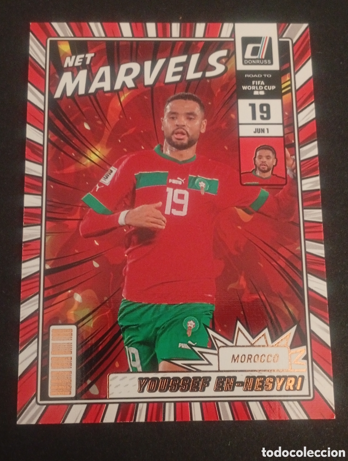Cromos de f&uacute;tbol: 13 EN NESYRI MARRUECOS MAROCCO MARVELS 2026 FIFA WORLD CUP MUNDIAL DONRUSS ROAD CARDS TOPPS