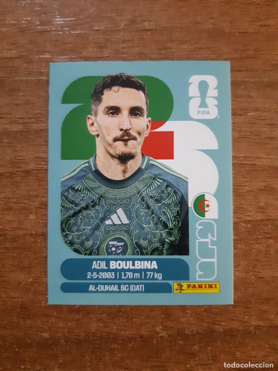 Cromos de f&uacute;tbol: ADIL BOULBINA ARGELIA UPDATE SET ACTUALIZACI&Oacute;N MUNDIAL 2026 PANINI STICKERS. NUEVO