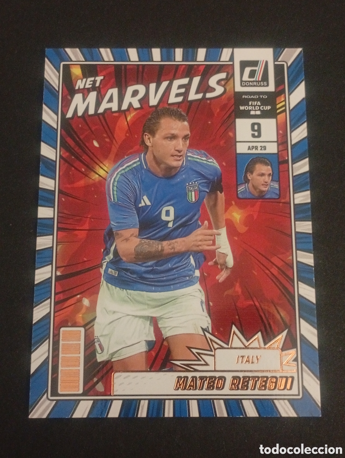 Cromos de f&uacute;tbol: 17 RETEGUI ITALY ITALIA MaRVELS 2026 FIFA WORLD CUP MUNDIAL DONRUSS ROAD CARDS TOPPS