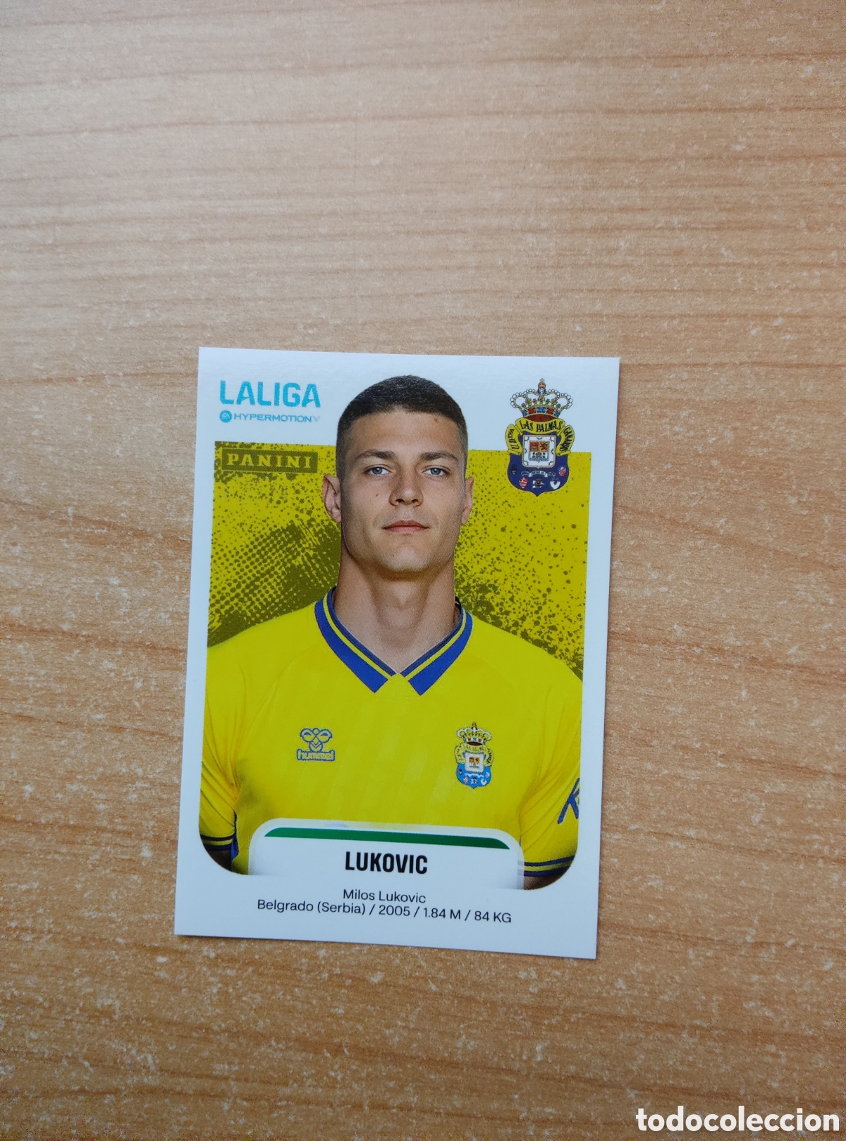 Cromos de f&uacute;tbol: 266 LUKOVIC UD LAS PALMAS LIGA HYPERMOTION 2025 2026