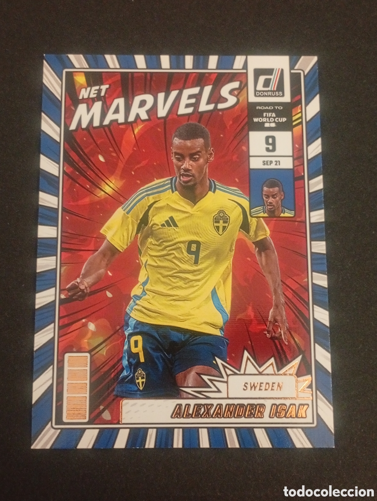 Cromos de f&uacute;tbol: 10 ALEXANDER ISAK SWEDEN SUECIA MaRVELS 2026 FIFA WORLD CUP MUNDIAL DONRUSS ROAD CARDS TOPPS