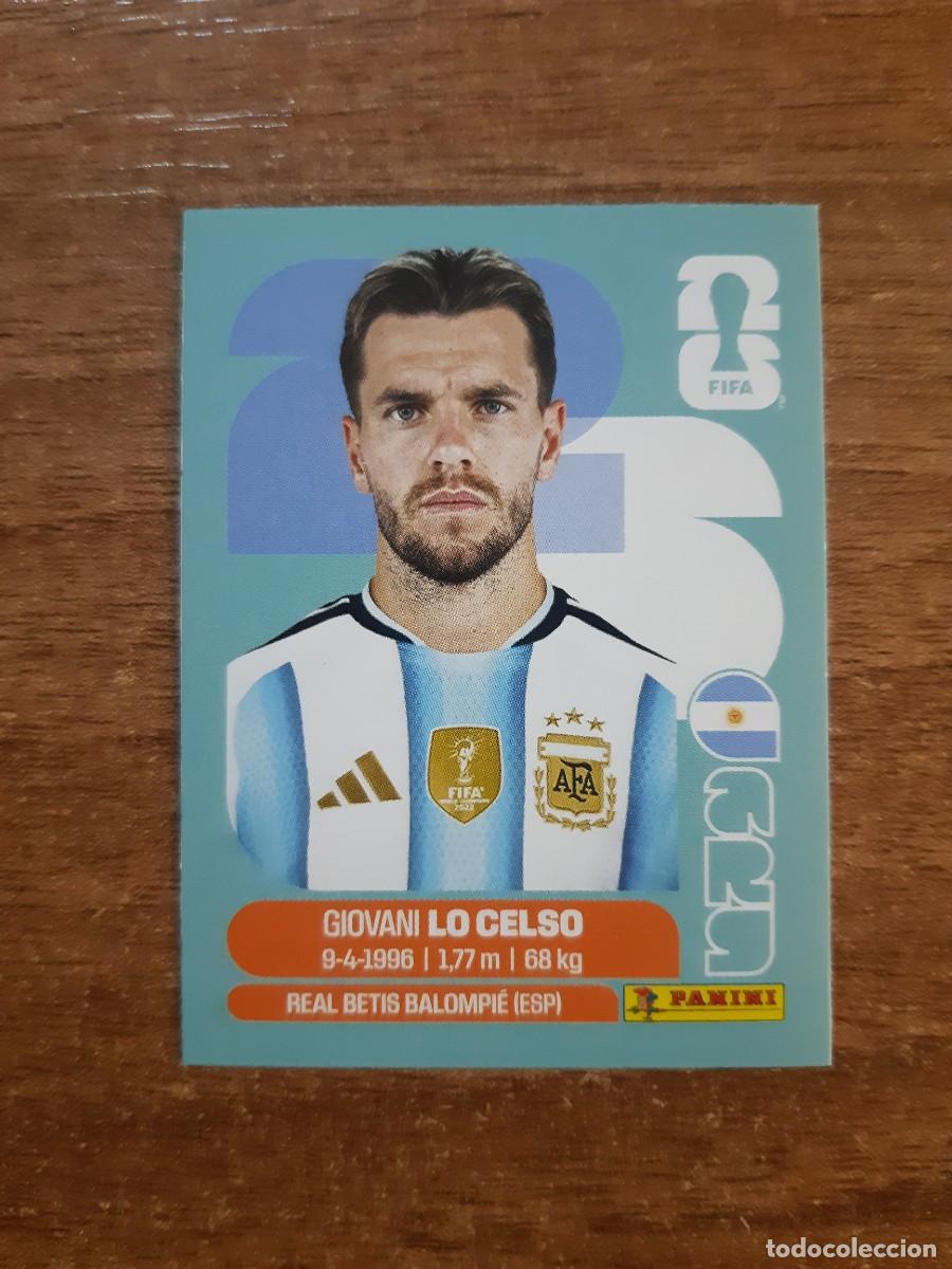 Cromos de f&uacute;tbol: GIOVANNI LO CELSO ARGENTINA UPDATE SET ACTUALIZACI&Oacute;N MUNDIAL 2026 PANINI STICKERS. NUEVO