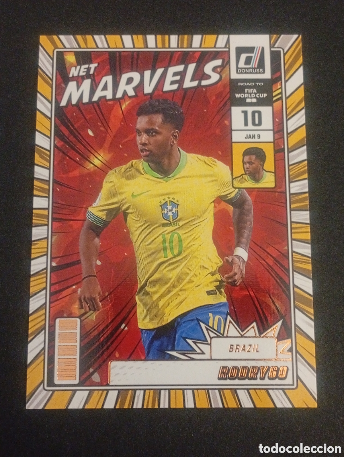Cromos de f&uacute;tbol: 5 RODRYGO BRASIL REAL MADRID MaRVELS 2026 FIFA WORLD CUP MUNDIAL DONRUSS ROAD TOPPS