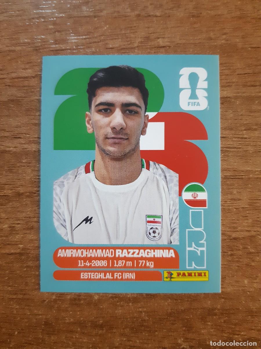 Cromos de f&uacute;tbol: AMIRMOHAMMAD RAZZAGHINIA IR&Aacute;N UPDATE SET ACTUALIZACI&Oacute;N MUNDIAL 2026 PANINI STICKERS. NUEVO