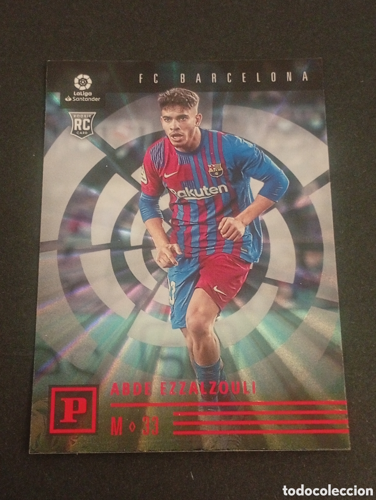 Cromos de f&uacute;tbol: red Paralela 28 rookie ABDE EZZALZOULI BARCELONA 2021 2022 22 PANINI CHRONICLES LIGA TOPPS