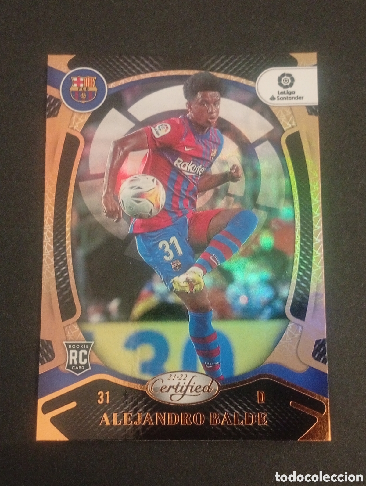 Cromos de f&uacute;tbol: gold rookie 152 BALDE BARCELONA CERTIFIED ASTRO PANINI CHRONICLES 2021 2022 21 22 TOPPS ESPA&Ntilde;A