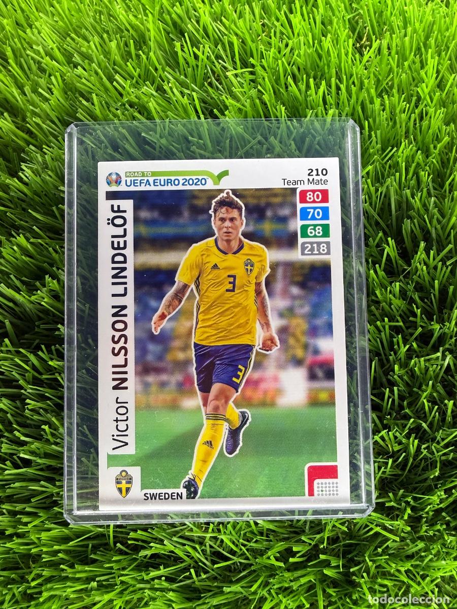 Cromos de f&uacute;tbol: N&ordm; 210 Victor Nilsson Lindel&ouml;f Suecia Adrenalyn XL Road to Euro 2020